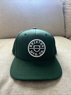 Brixton Men’s Forest Green Patch SnapBack Cap